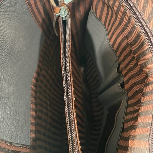 Jack Georges Brown Leather Backpack Sling Bag Crossbody Messenger Retro Office - Picture 3 of 9
